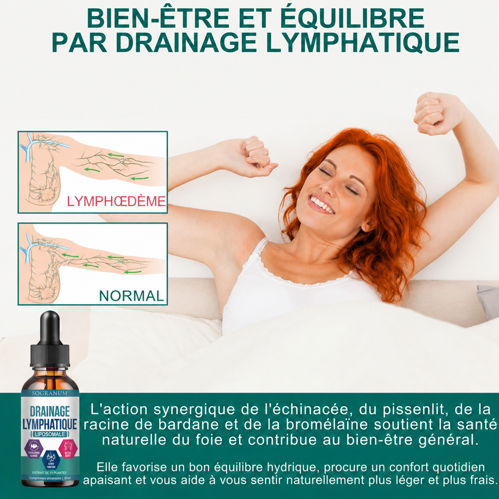 Drainage Lymphatique Liposomale | Jambes Lourdes, Circulation sanguine, Rétention d'eau